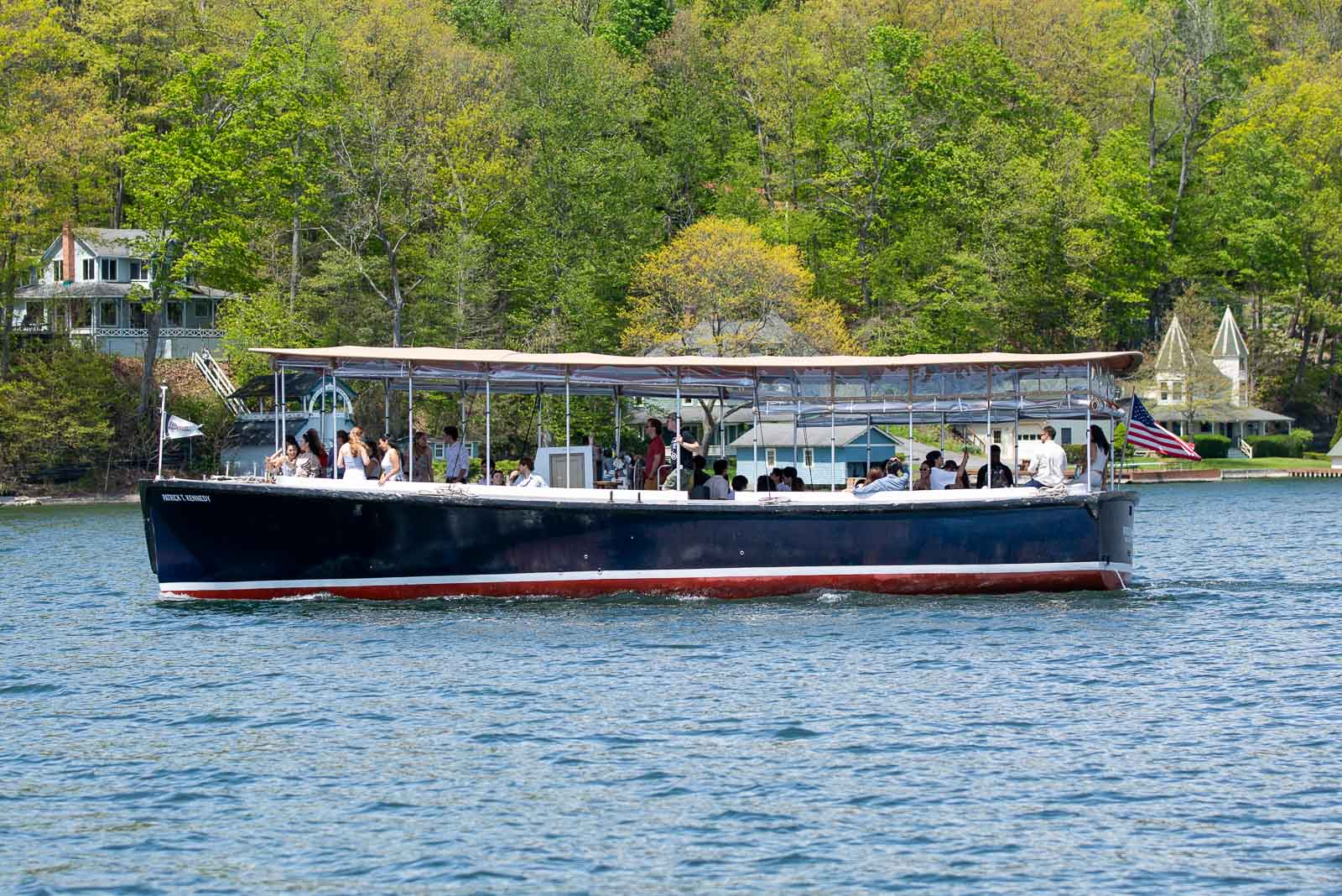 Motor Vessel Patrick T Kennedy aft quarter view looking forward.